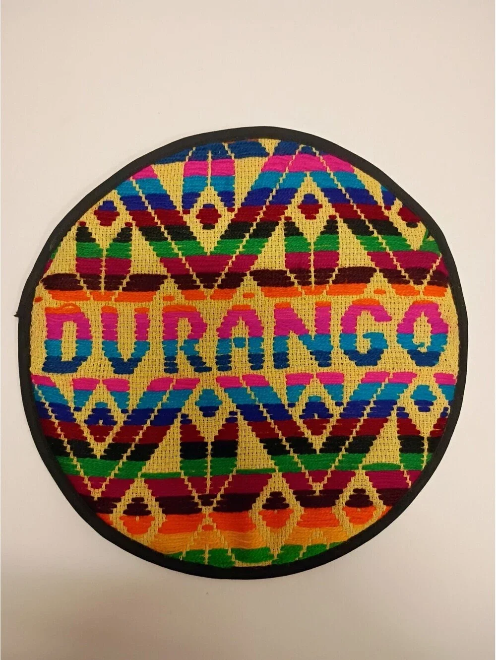 Hot Pad Trivet Durango Mexico-Green Blue Pink Kitchen Decorative Boho 9.5